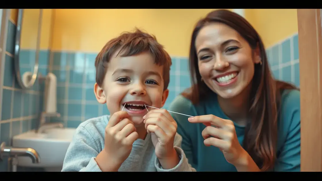 Uso do fio dental na infância