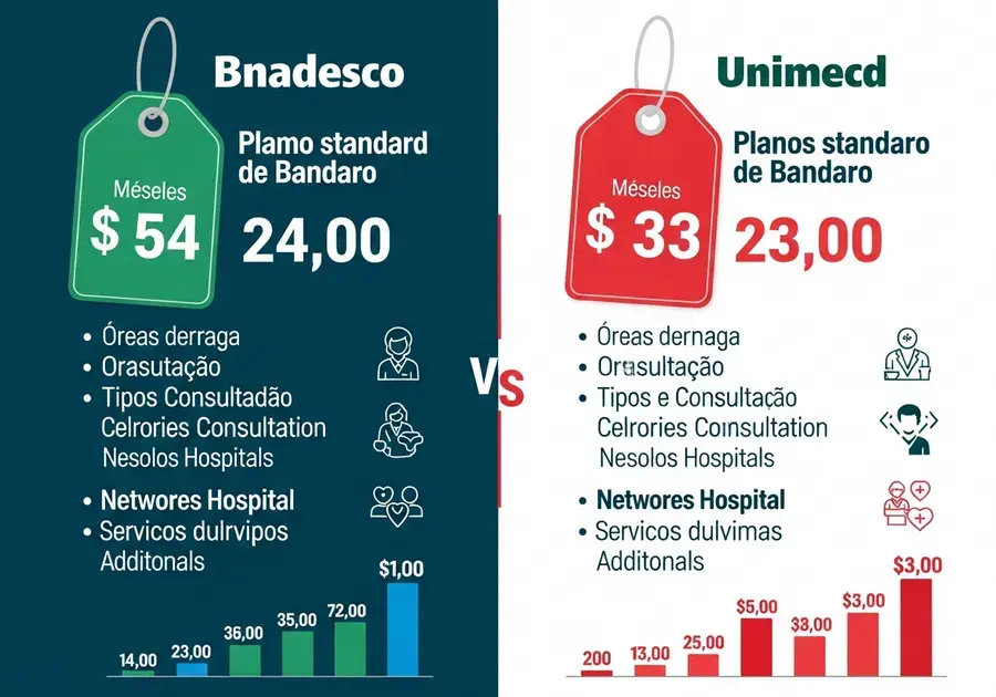 Comparação de Preços: Unimed ou Bradesco? Comparação de Preços: Unimed ou Bradesco?