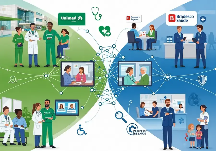 Rede Credenciada: Unimed vs Bradesco Rede Credenciada: Unimed vs Bradesco