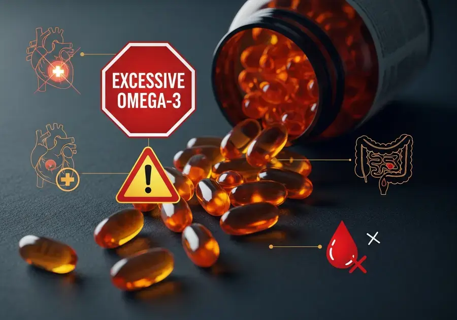 Riscos associados ao excesso de ômega-3 Riscos associados ao excesso de ômega-3